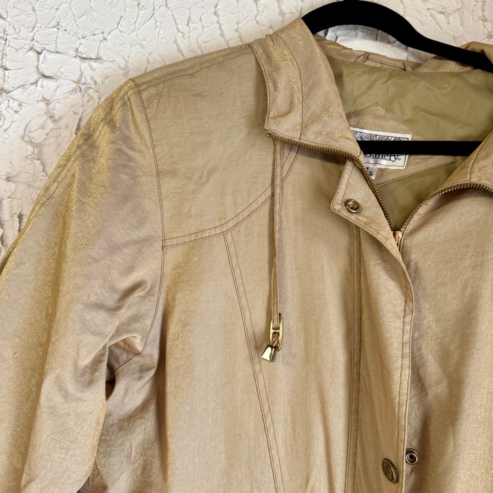 Women's Gold Sheen Utility Jacket - Picture 3 of 13